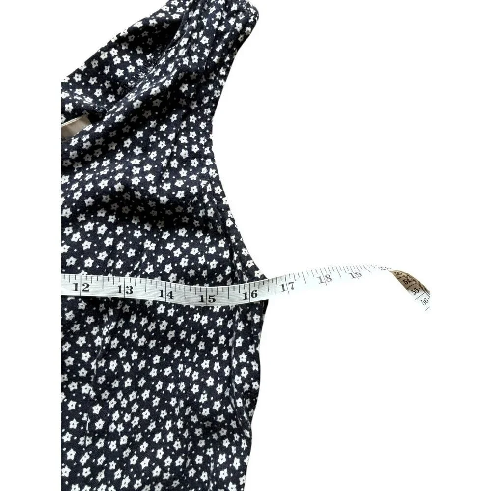 Kathie Lee Women's Navy & White Long Sleeveless Dress